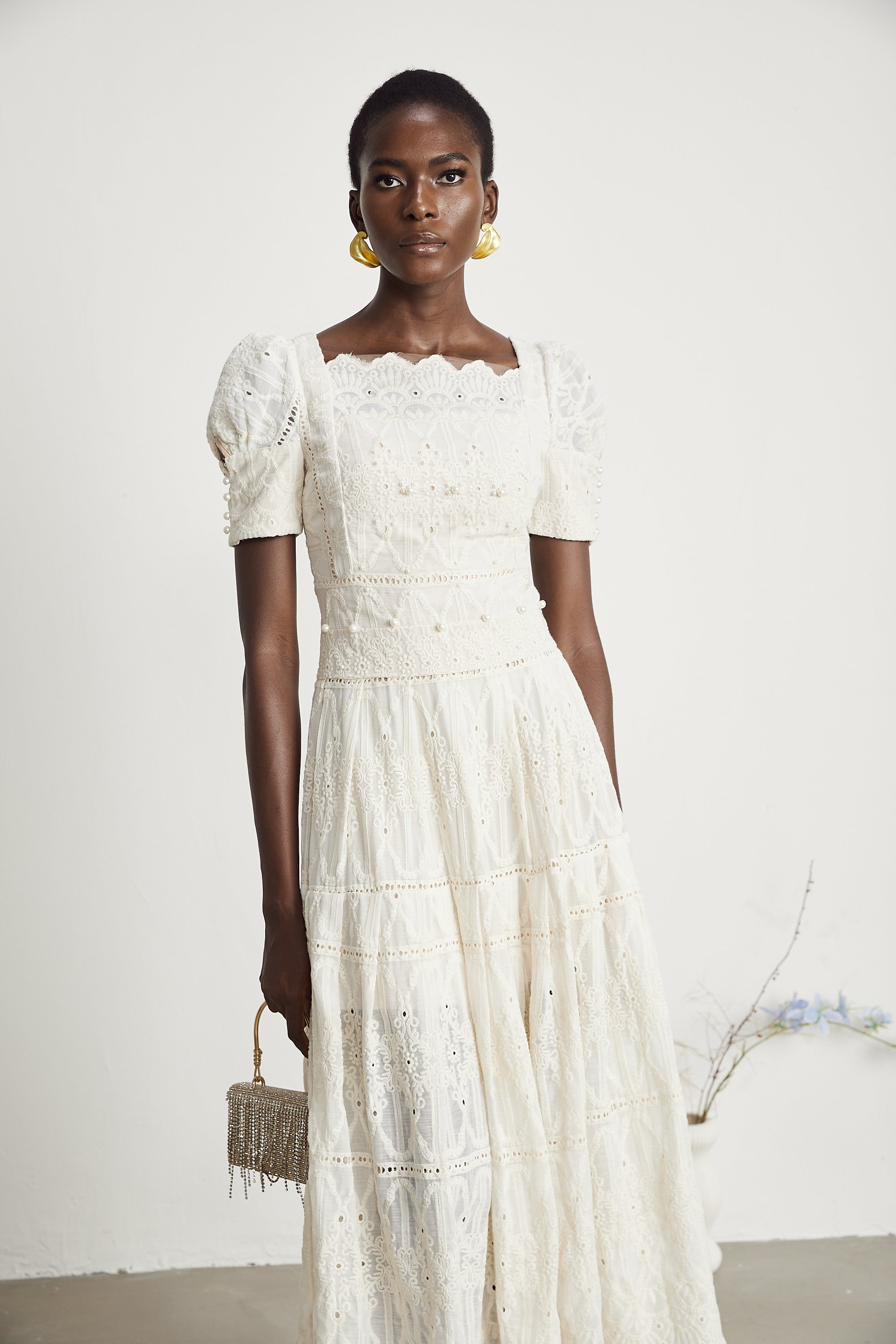 Anaïs midi elbise