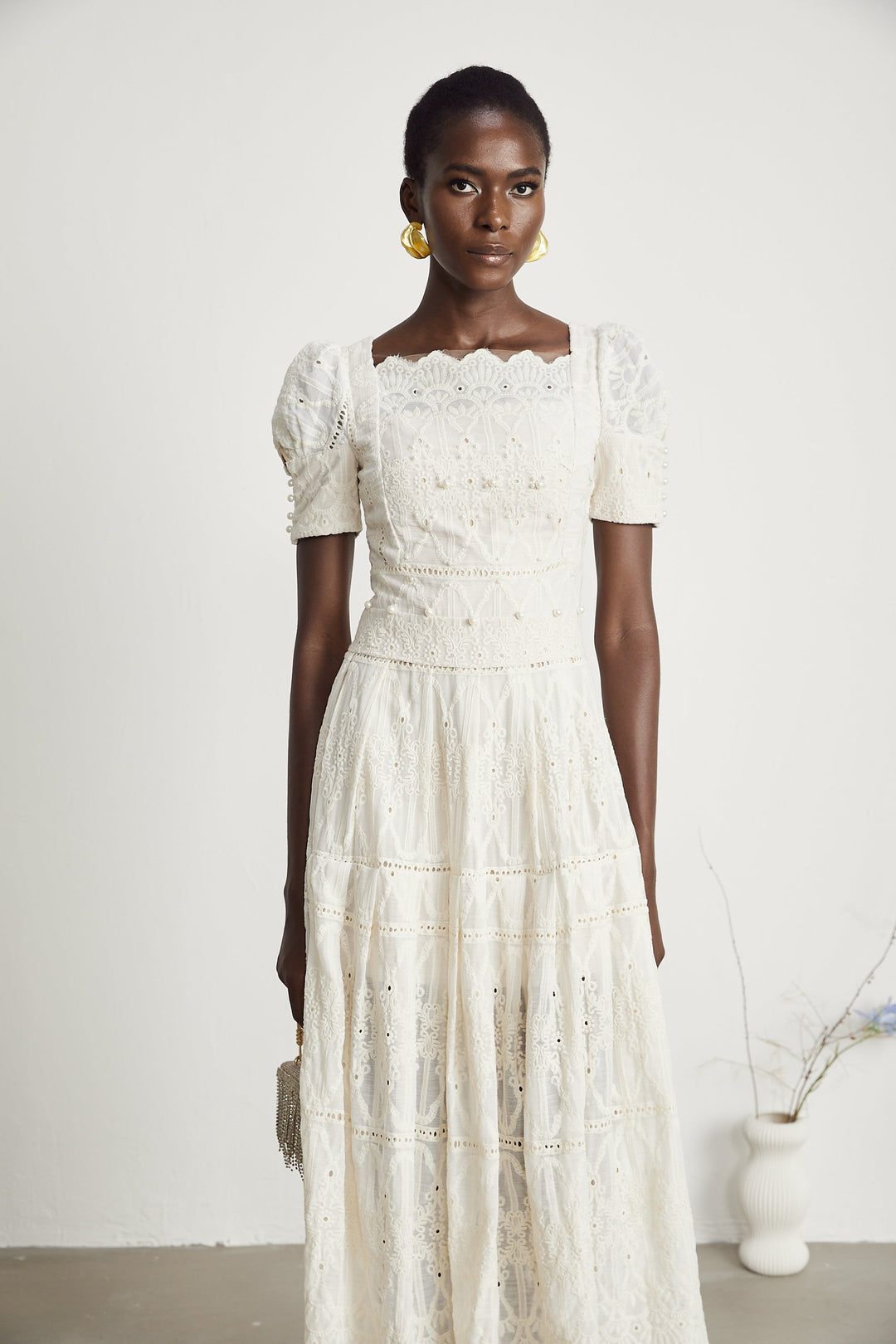 Anaïs midi elbise