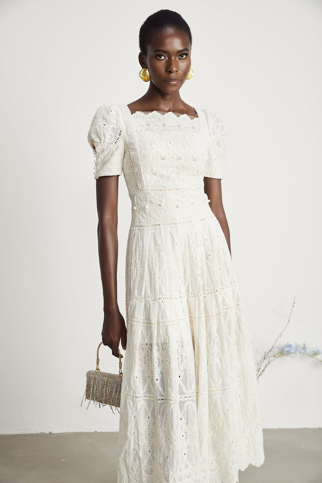 Anaïs midi elbise