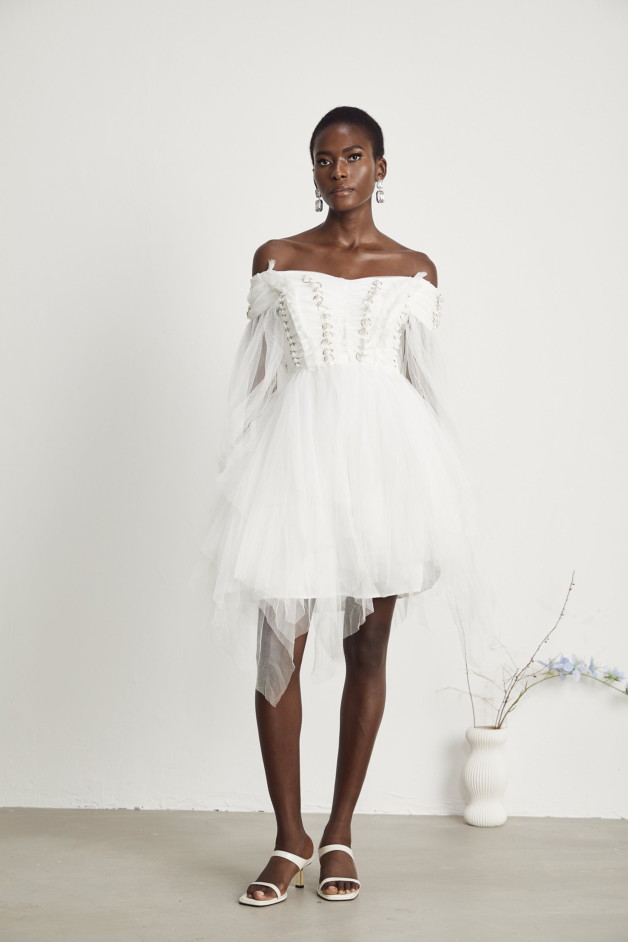 Marie tül mini elbise