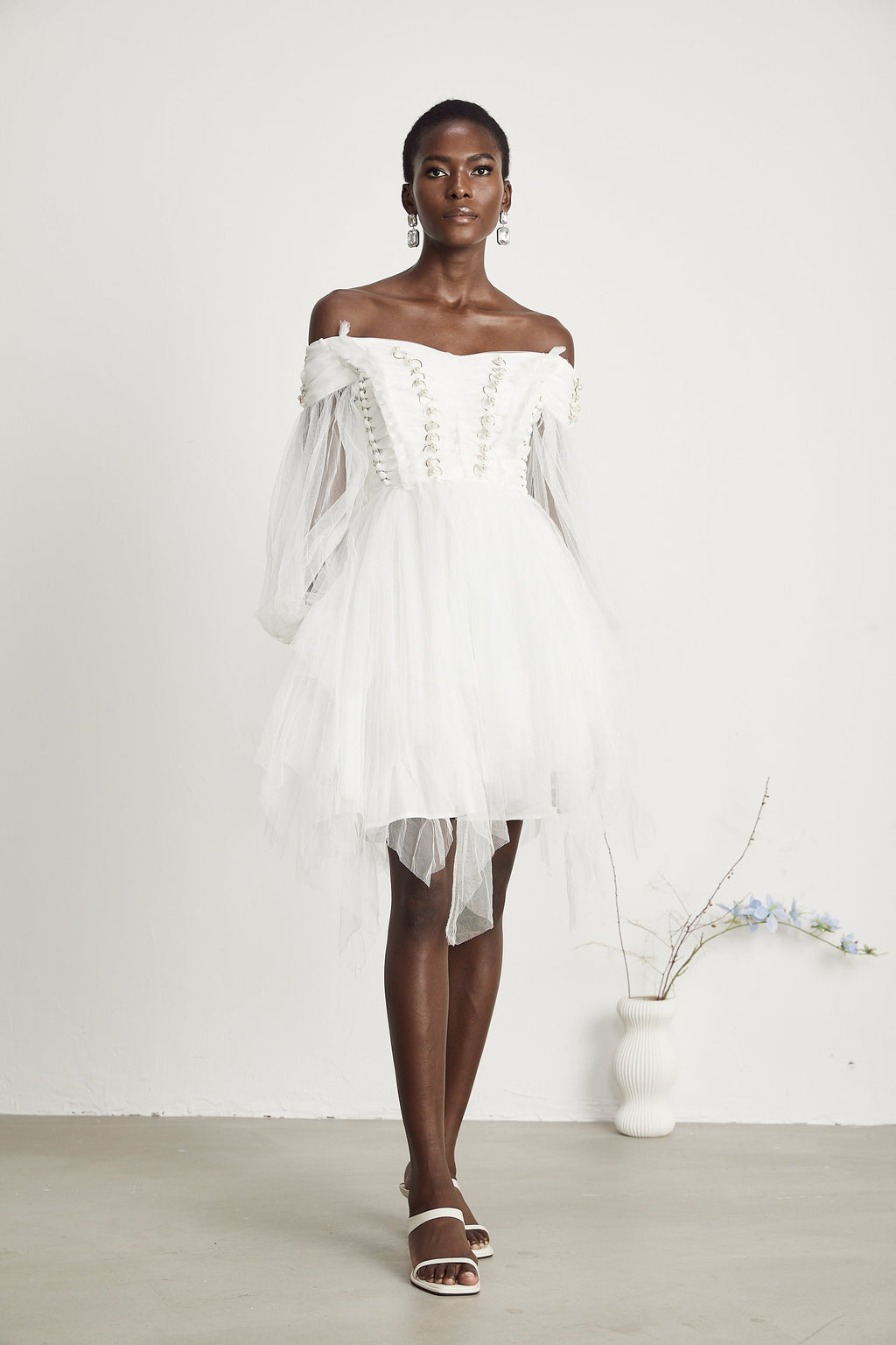 Marie tül mini elbise