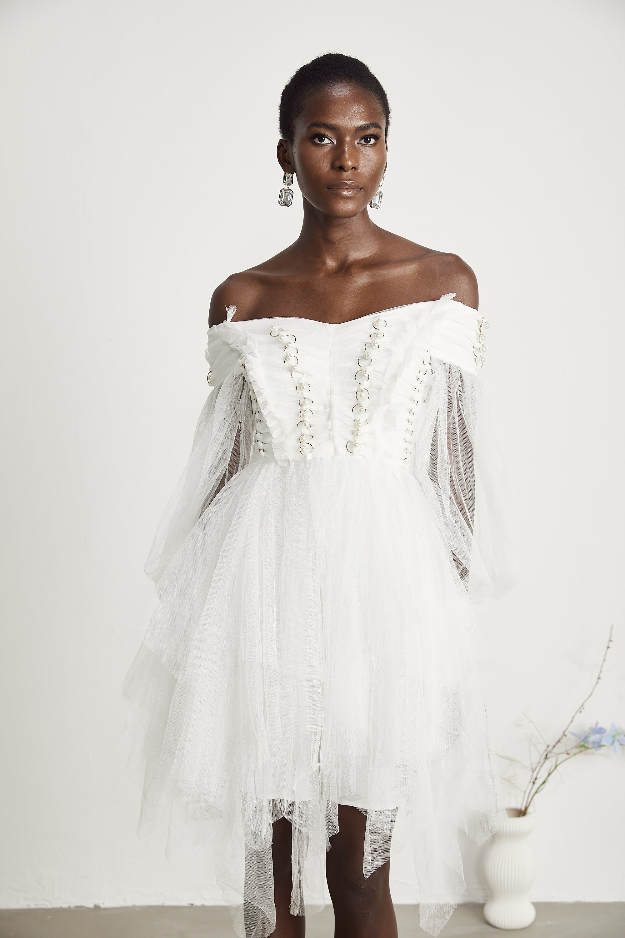 Marie tül mini elbise