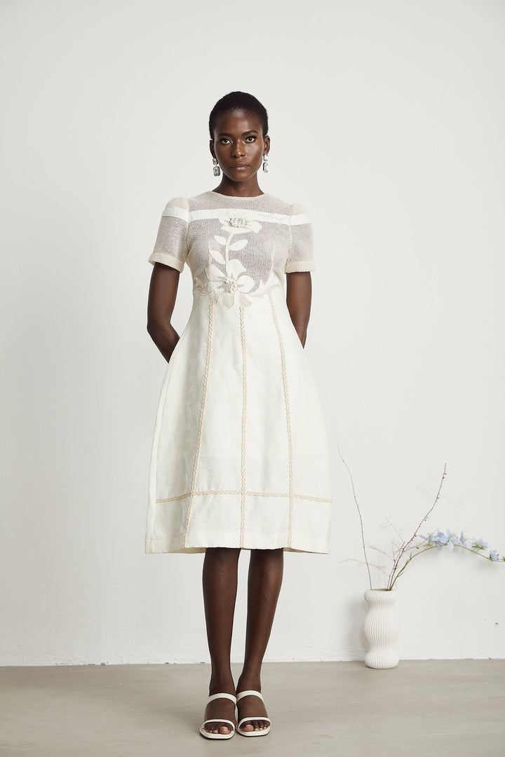Diane midi elbise