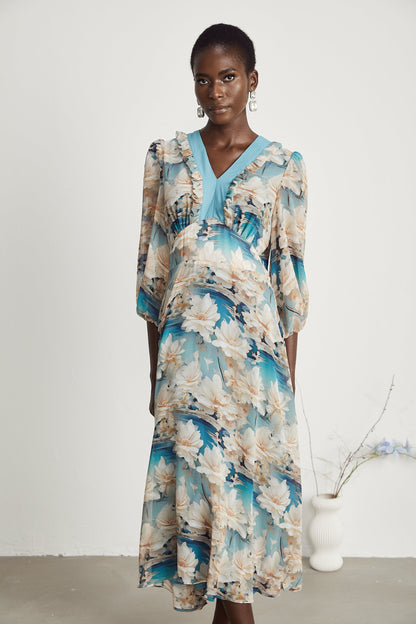 Rosalee midi elbise
