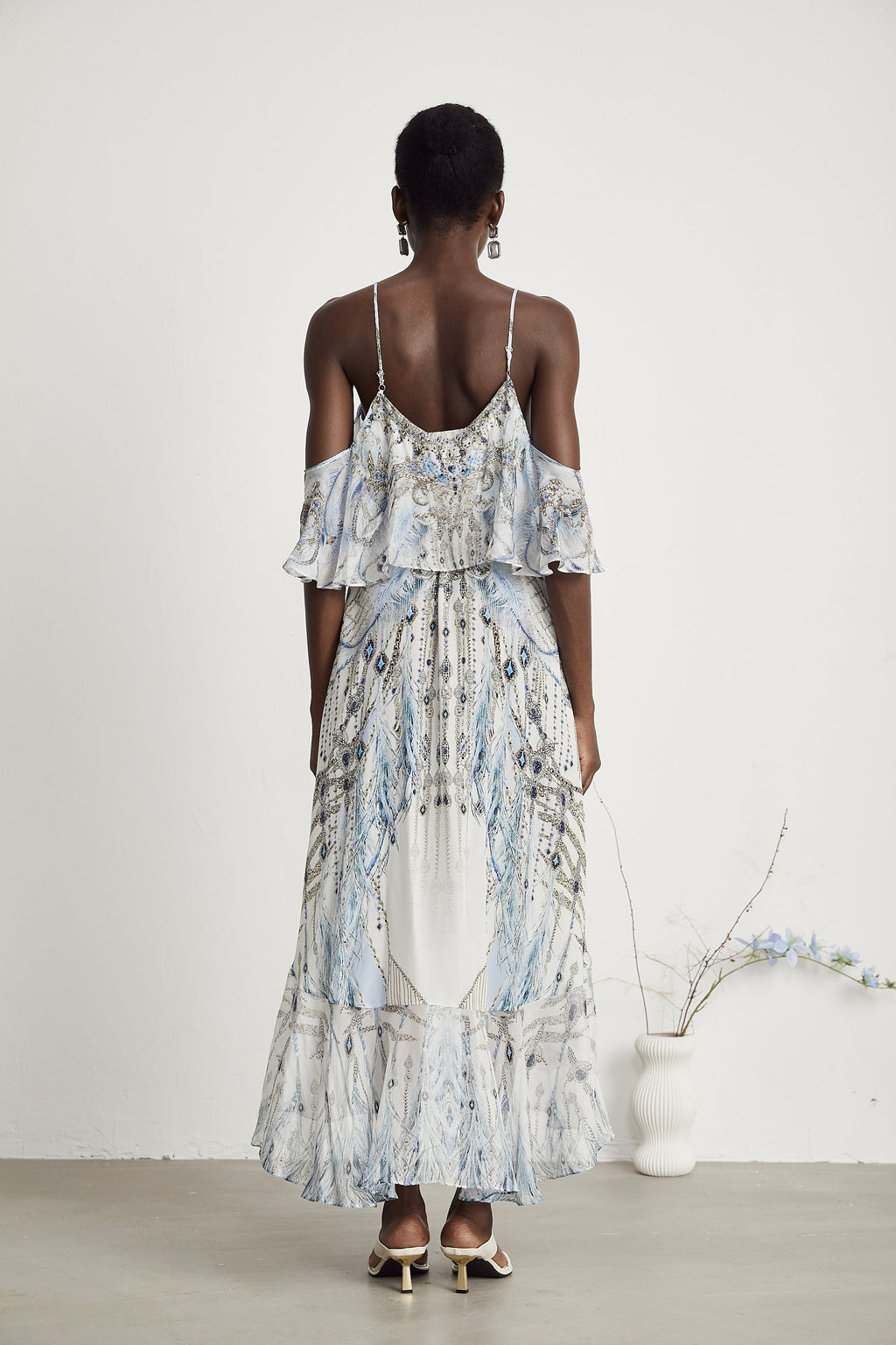 İpek Fırfır Elbise