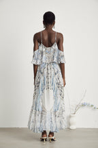 İpek Fırfır Elbise