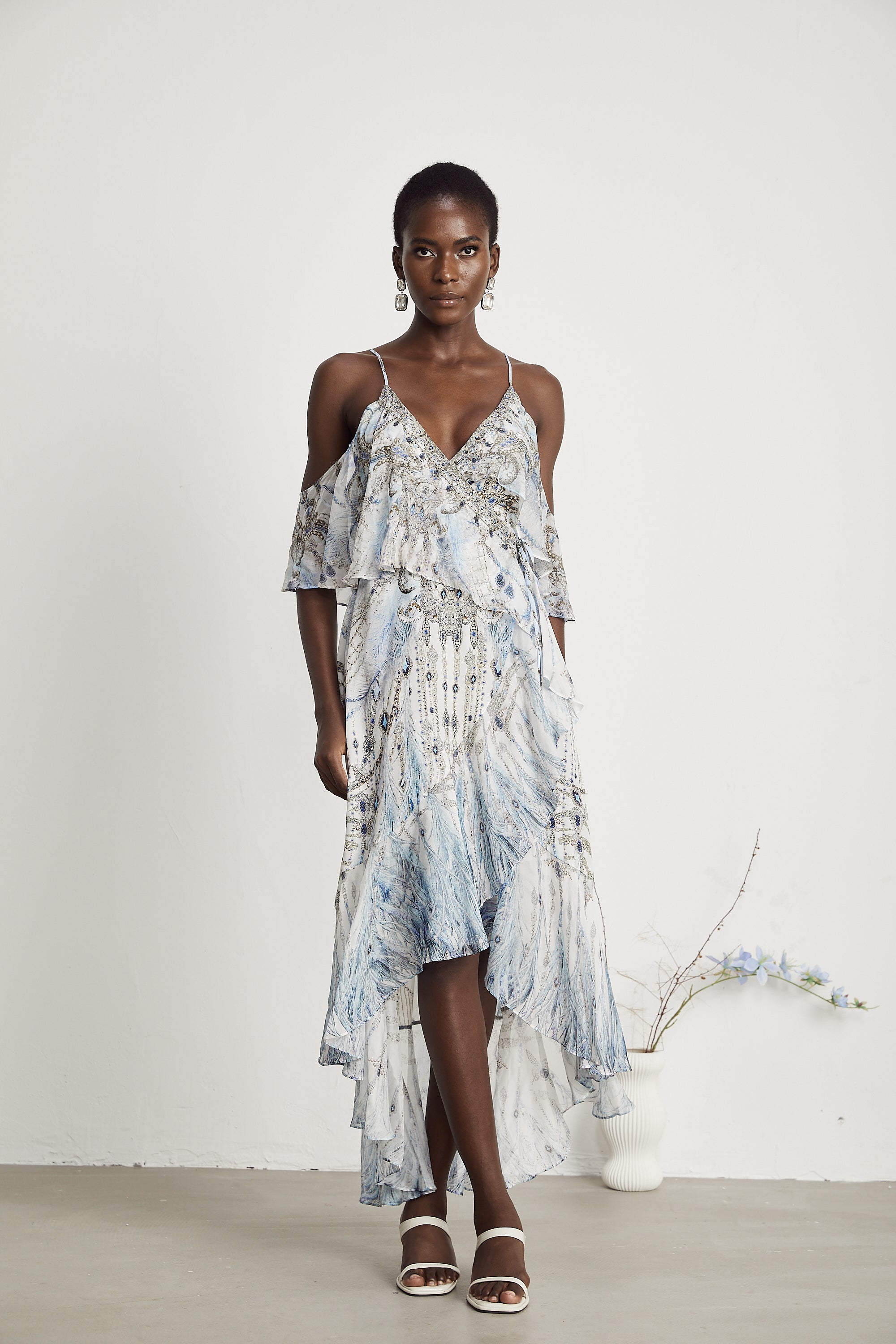 İpek Fırfır Elbise