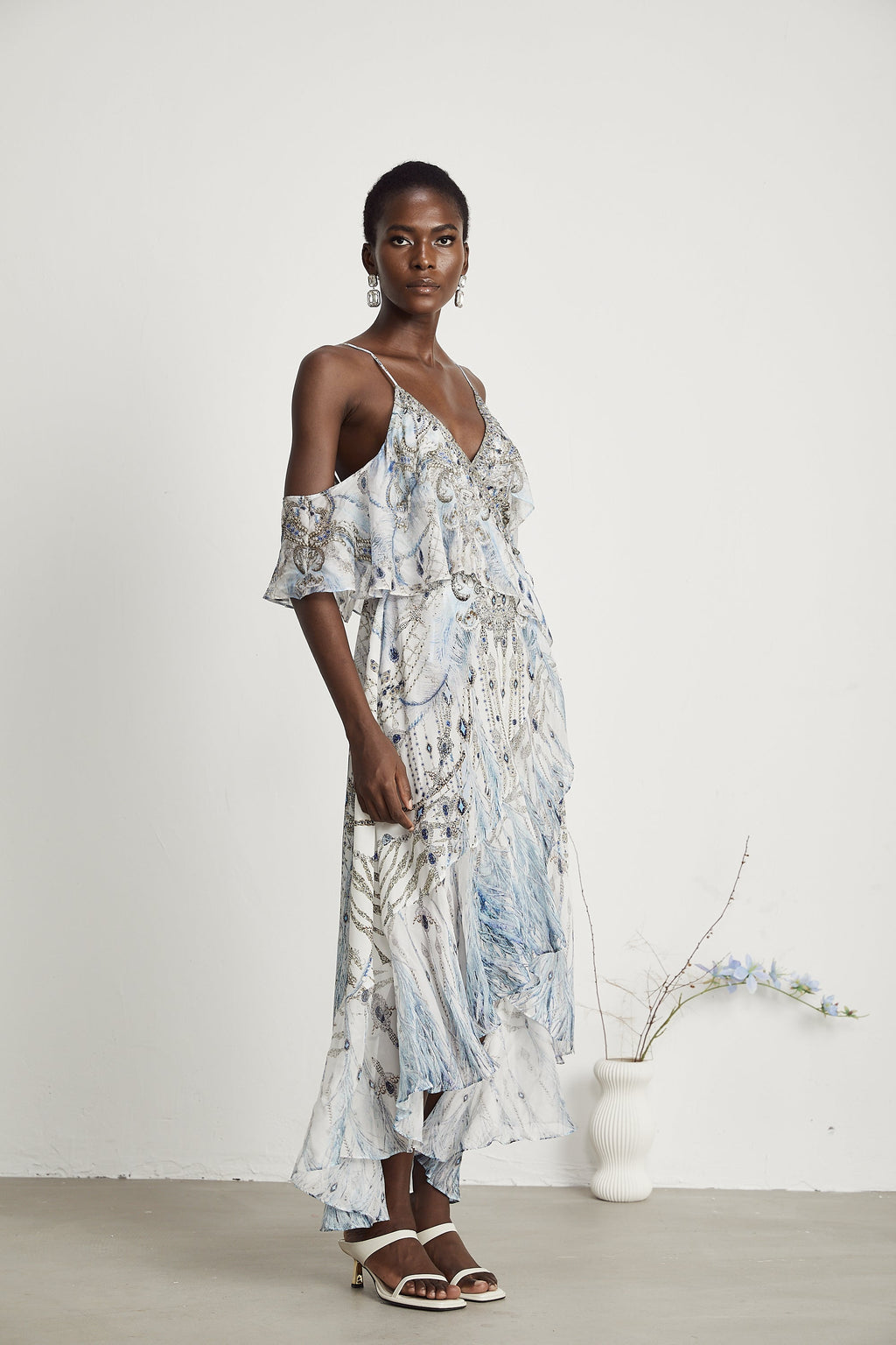 İpek Fırfır Elbise