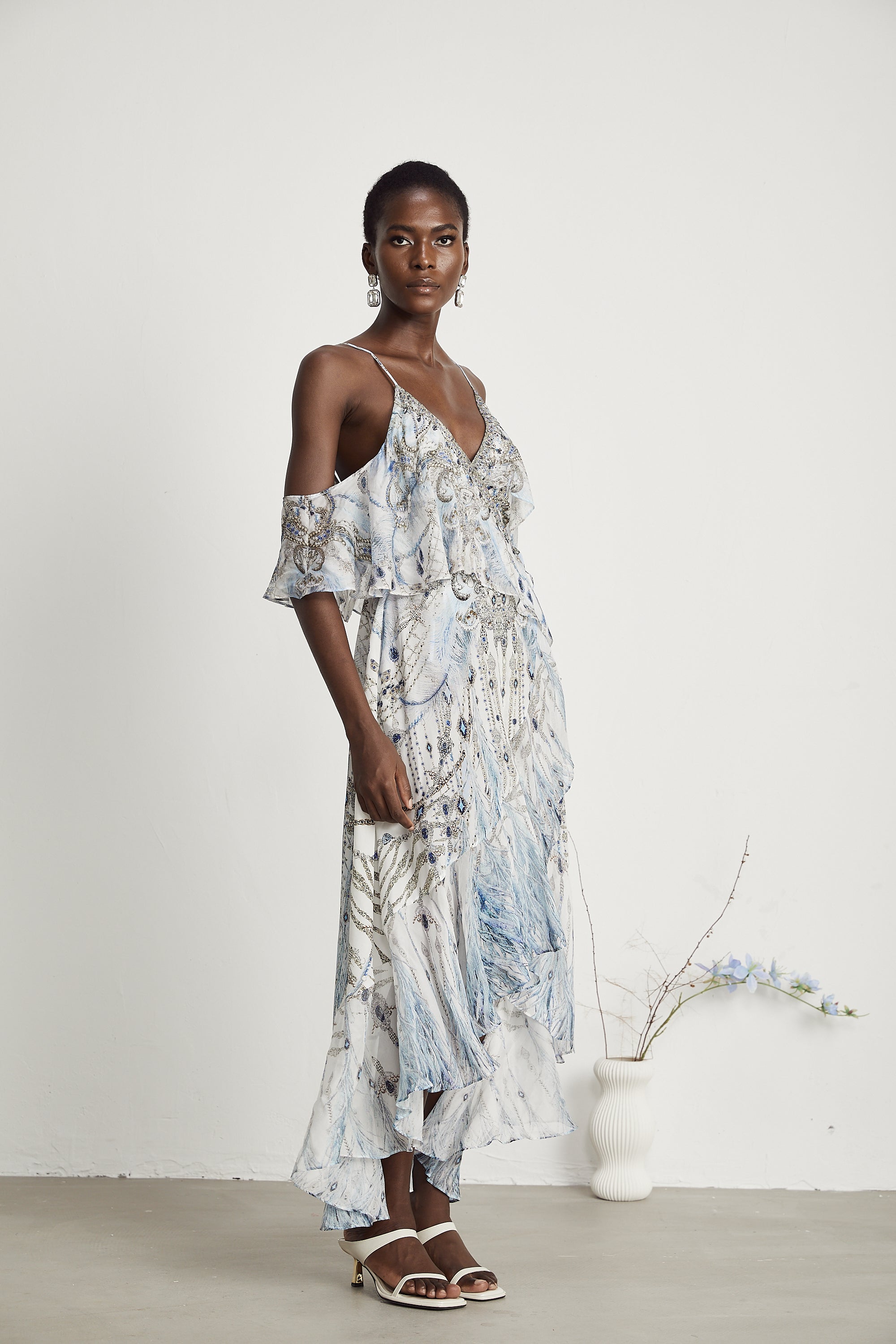 İpek Fırfır Elbise