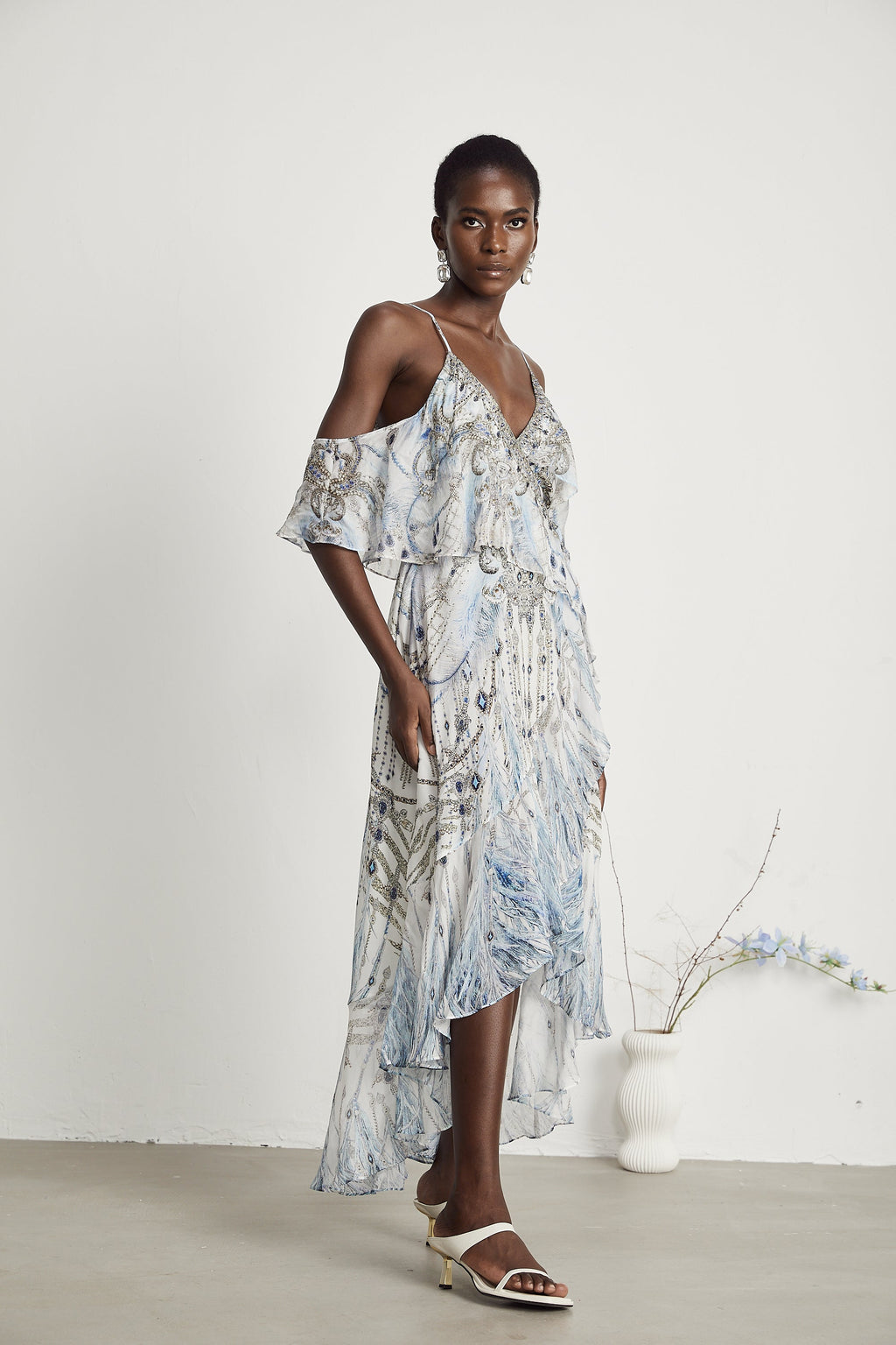 İpek Fırfır Elbise