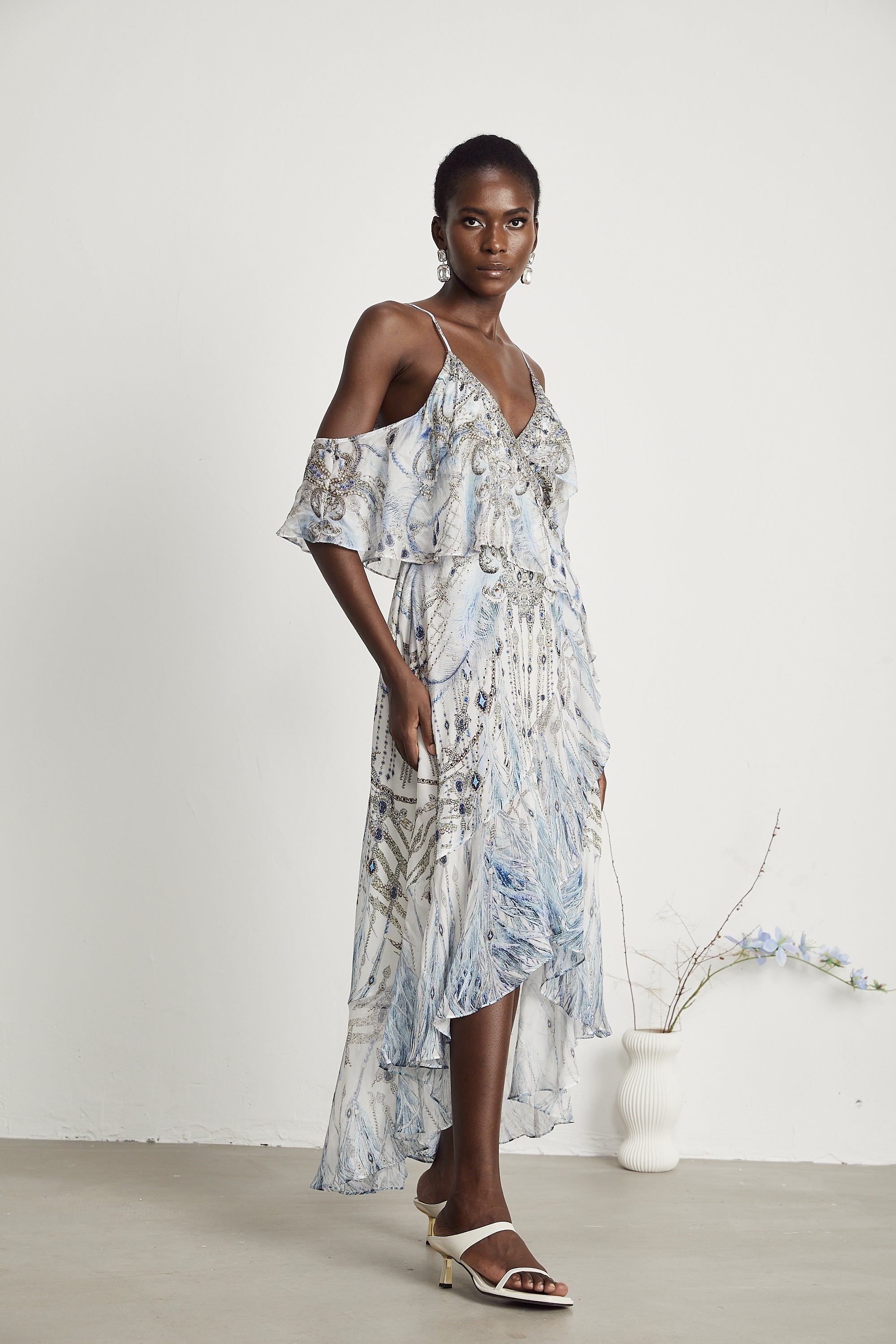 İpek Fırfır Elbise