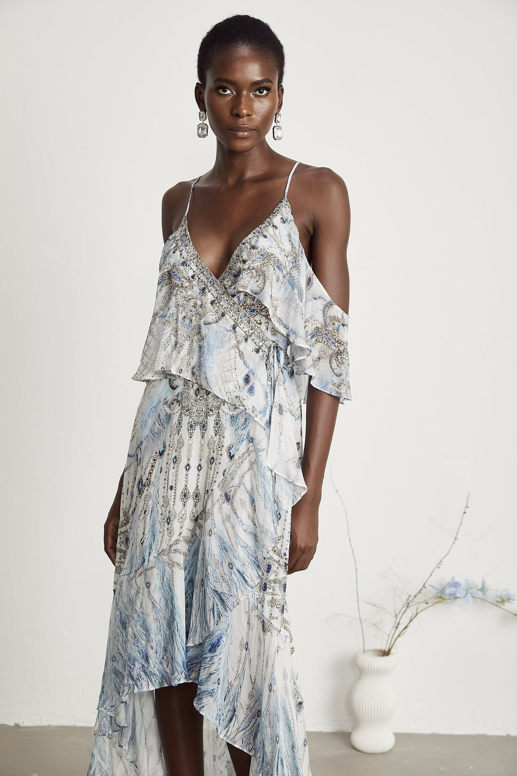 İpek Fırfır Elbise