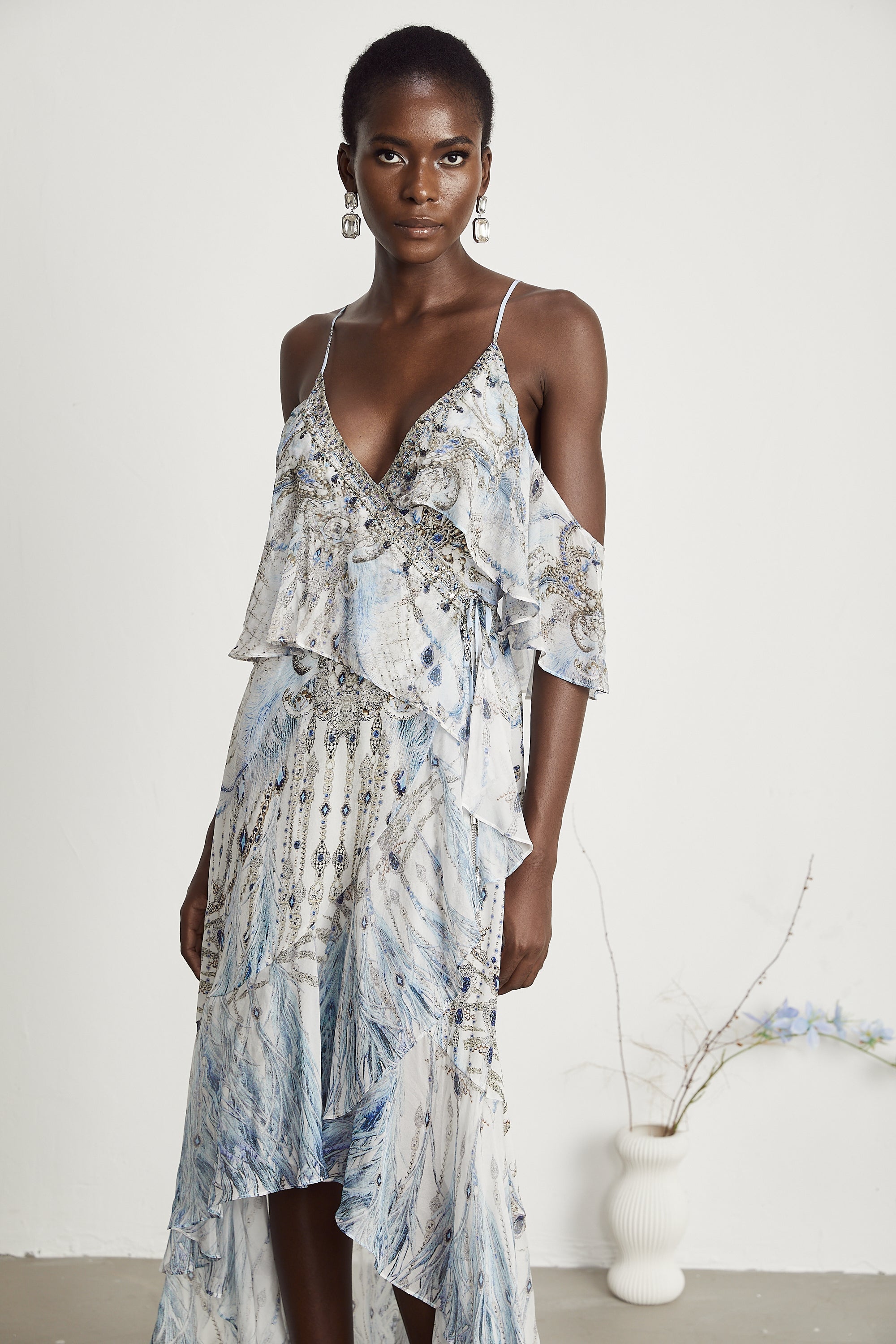 İpek Fırfır Elbise