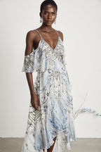 İpek Fırfır Elbise