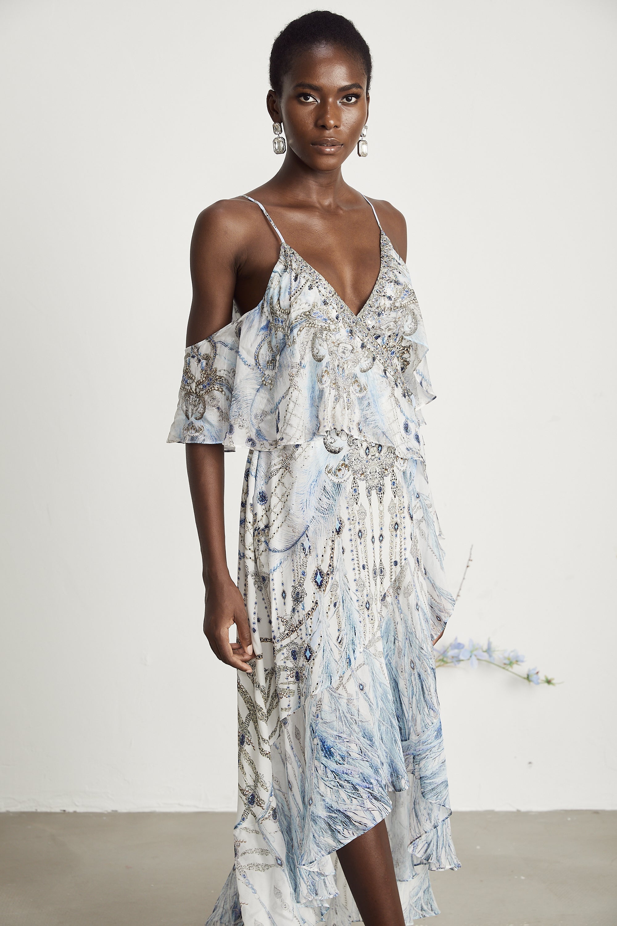 İpek Fırfır Elbise