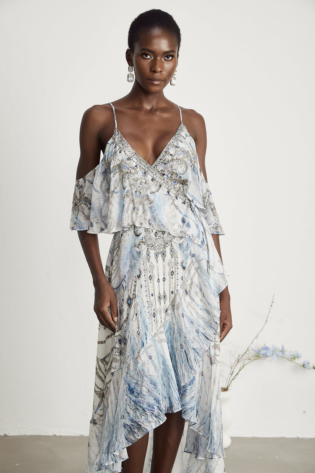 İpek Fırfır Elbise