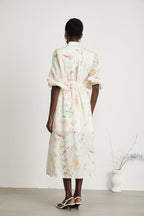 Noya desen midi elbise