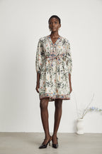 Mathilde desenli mini elbise