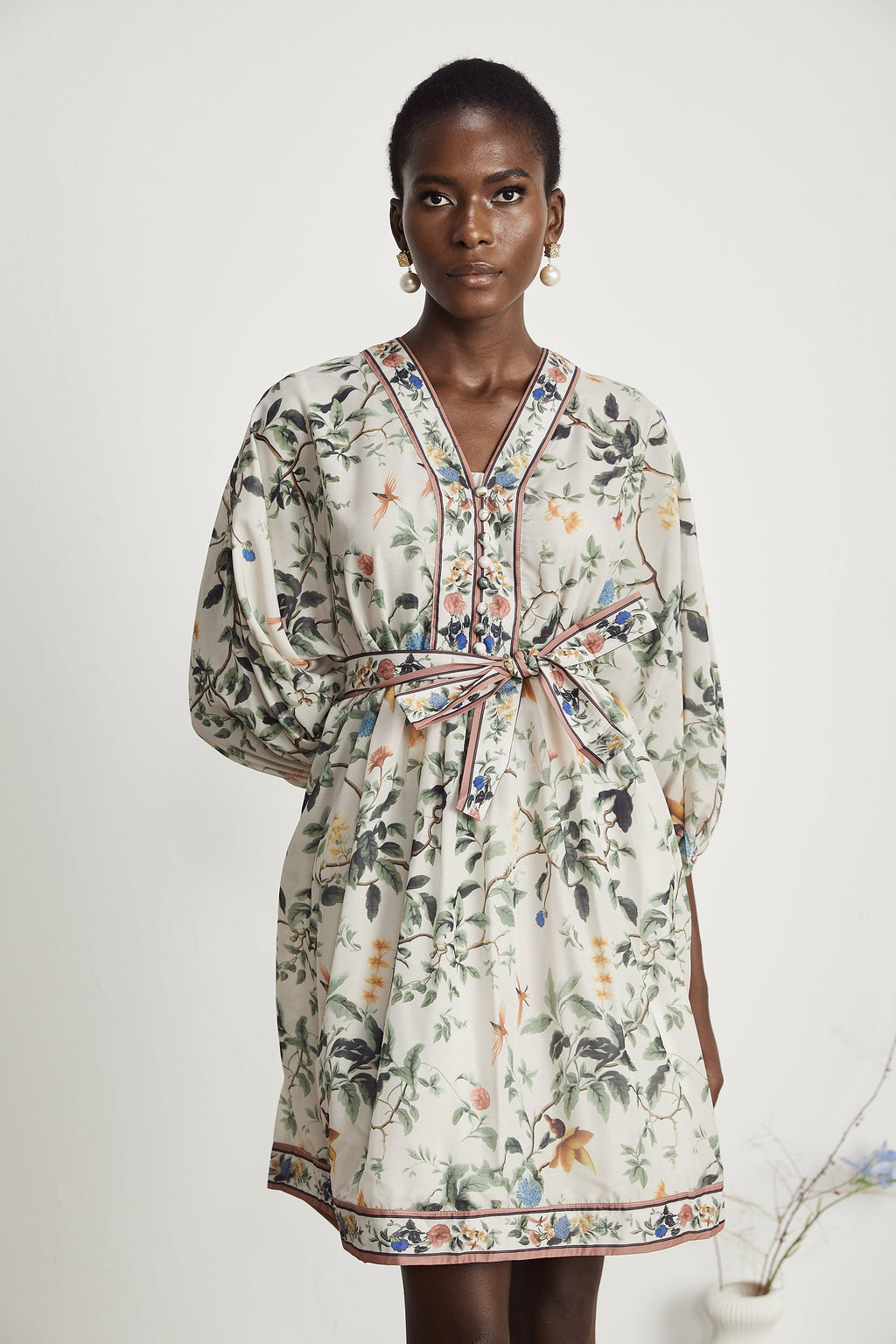 Mathilde desenli mini elbise