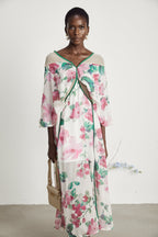 Olessia dekolteli midi elbise