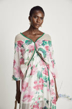 Olessia dekolteli midi elbise