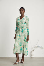 Odelle fırfır maksi elbise