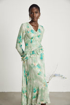 Odelle fırfır maksi elbise