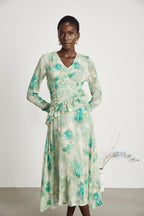 Odelle fırfır maksi elbise