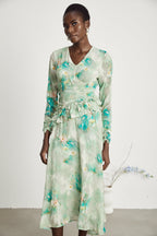 Odelle fırfır maksi elbise