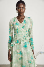 Odelle fırfır maksi elbise