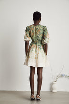 Marie kuşak mini elbise