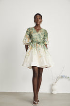 Marie kuşak mini elbise