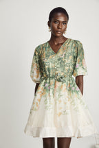 Marie kuşak mini elbise