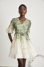 Marie kuşak mini elbise