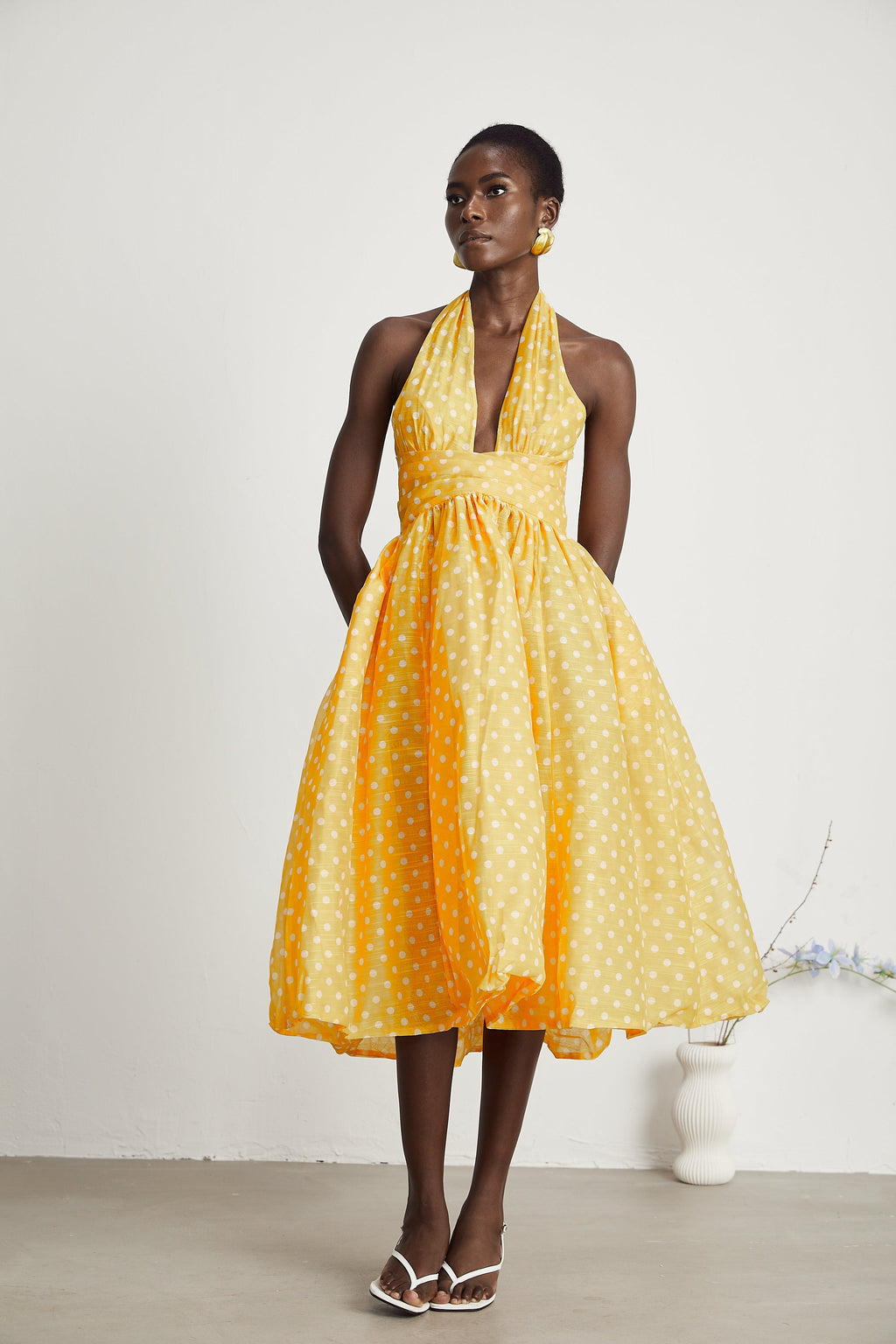 Juliette puantiye midi elbise