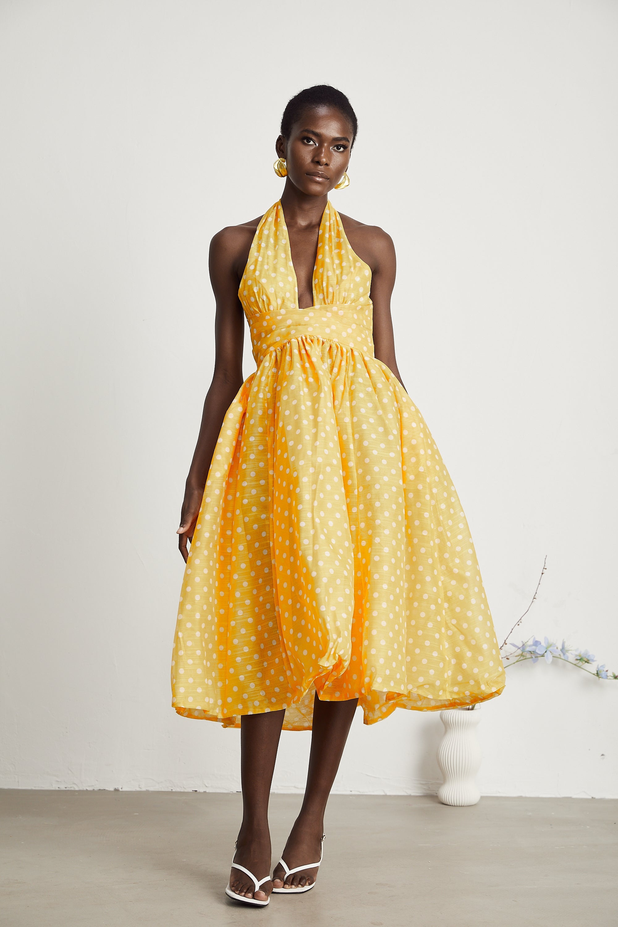 Juliette puantiye midi elbise