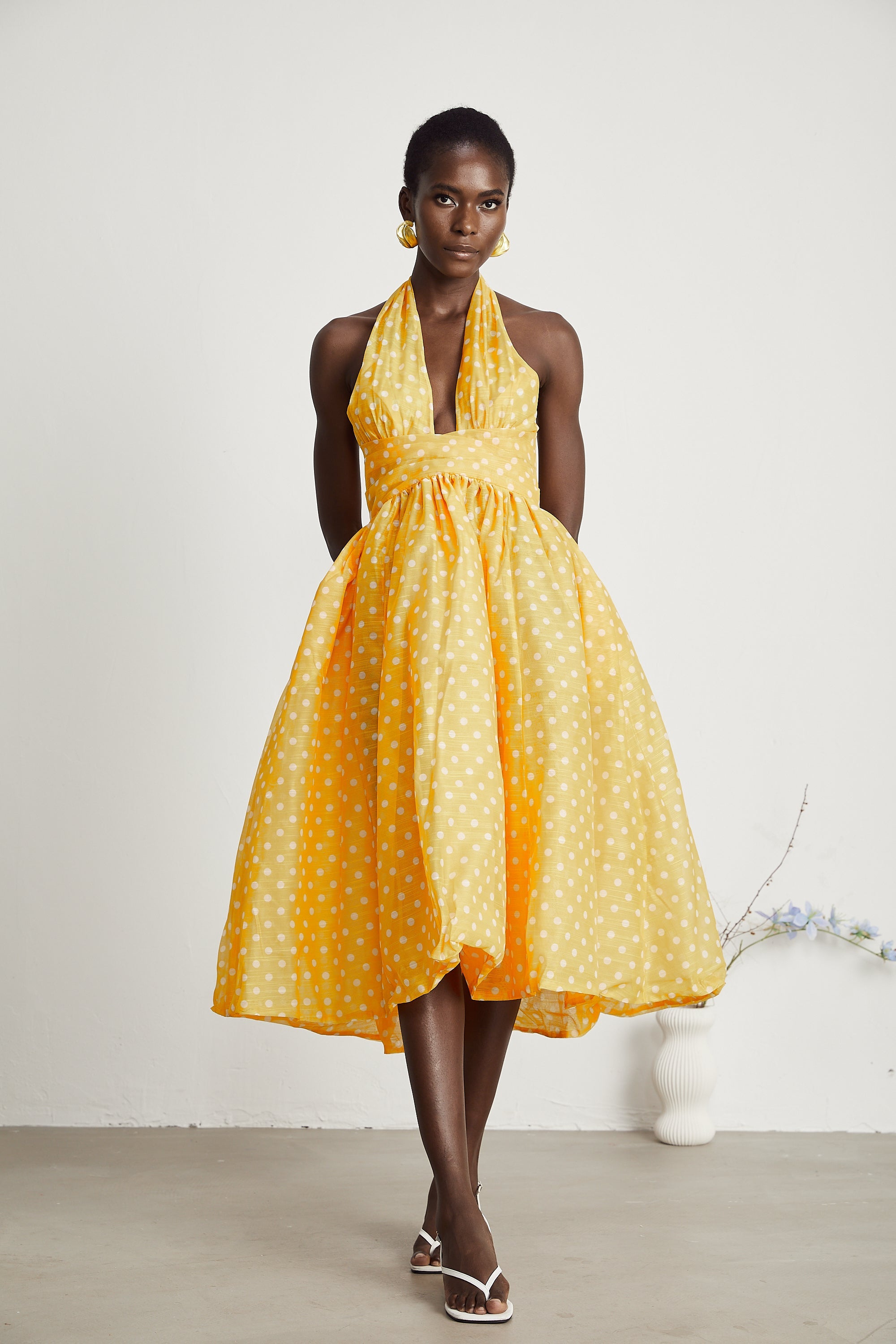 Juliette puantiye midi elbise