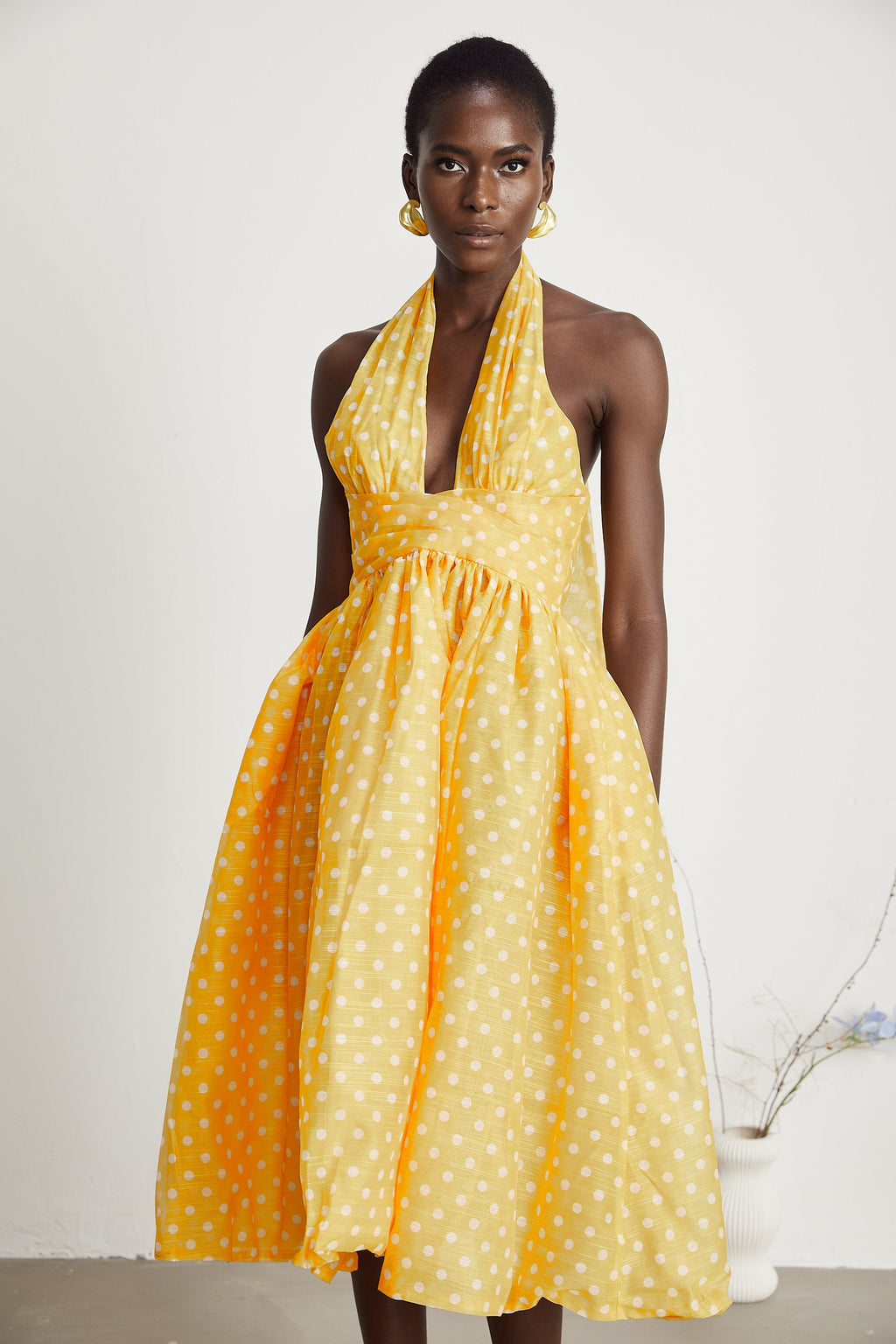 Juliette puantiye midi elbise