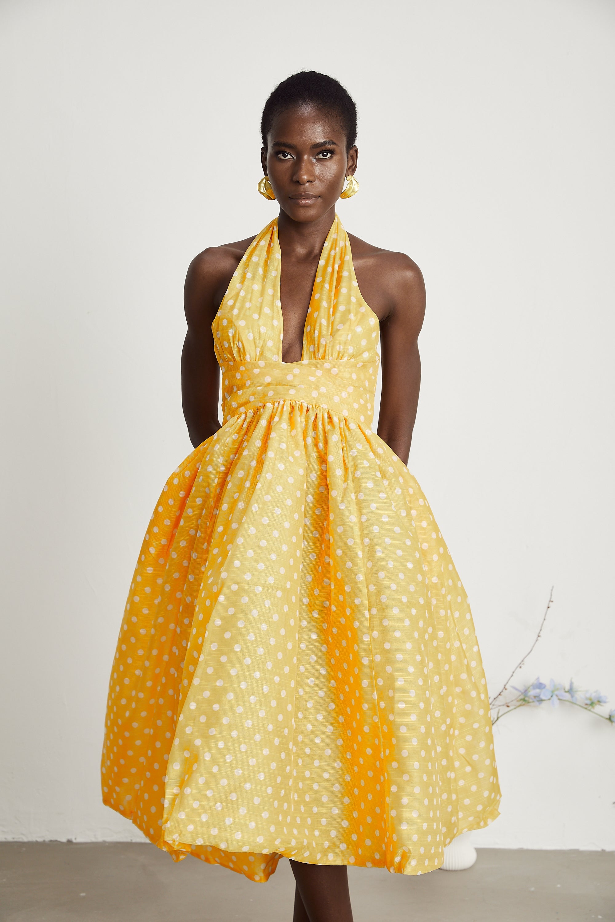 Juliette puantiye midi elbise