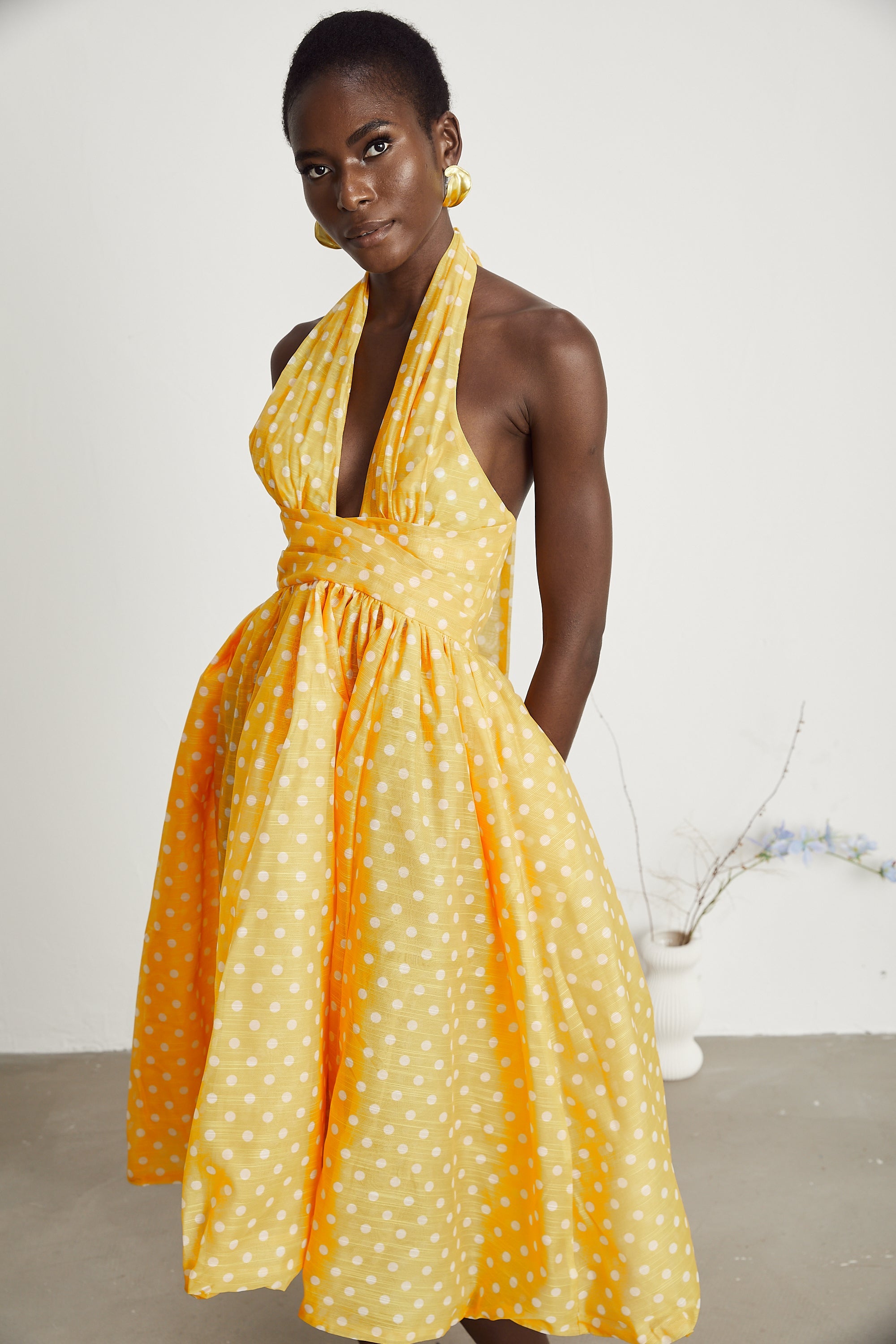 Juliette puantiye midi elbise