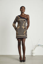 Ysabella inci mini elbise