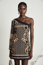 Ysabella inci mini elbise