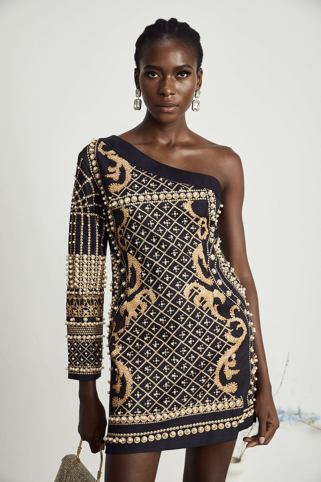 Ysabella inci mini elbise