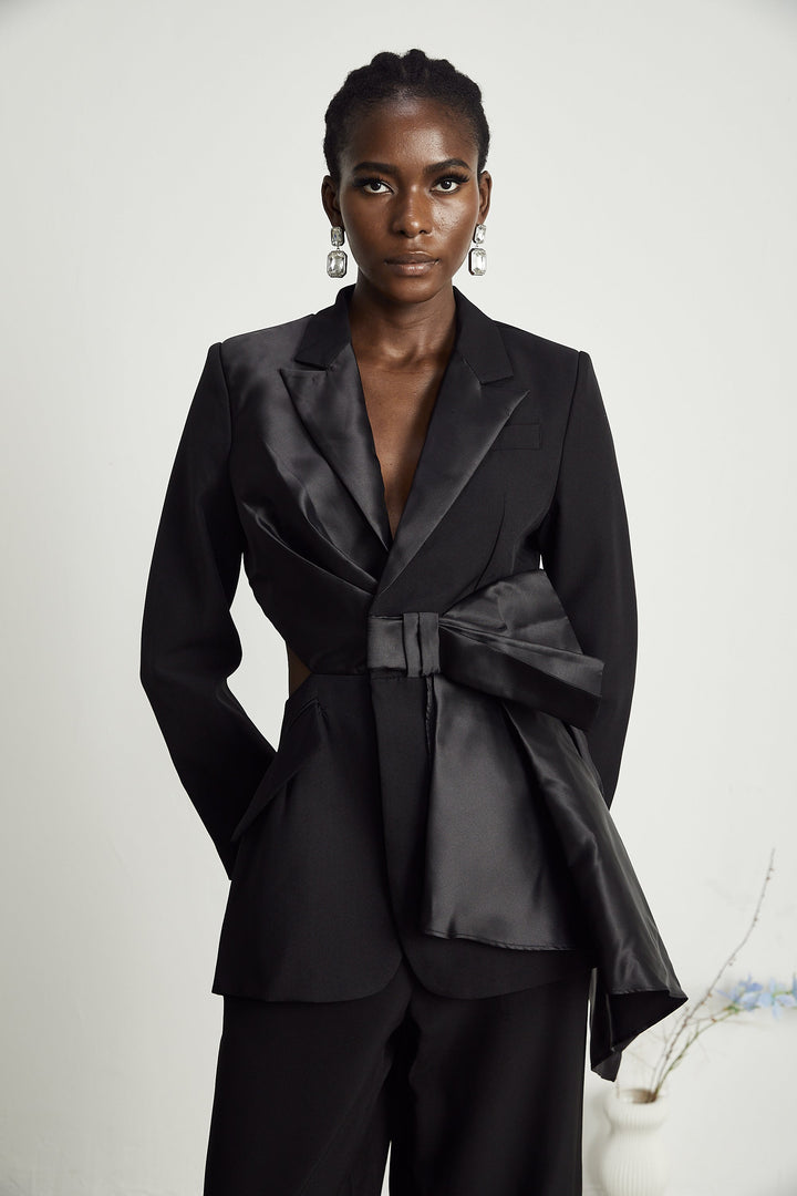 Kapuçin papyon blazer ceket