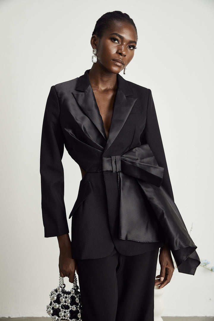 Kapuçin papyon blazer ceket