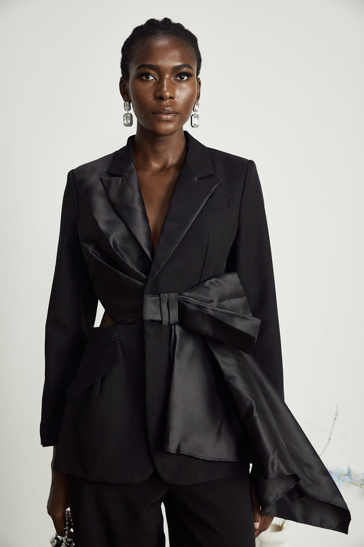 Kapuçin papyon blazer ceket