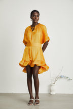 Thérèse büzgü mini elbise