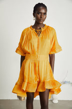 Thérèse büzgü mini elbise