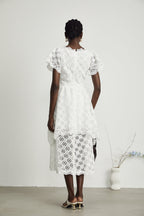 Lisette dantel midi elbise