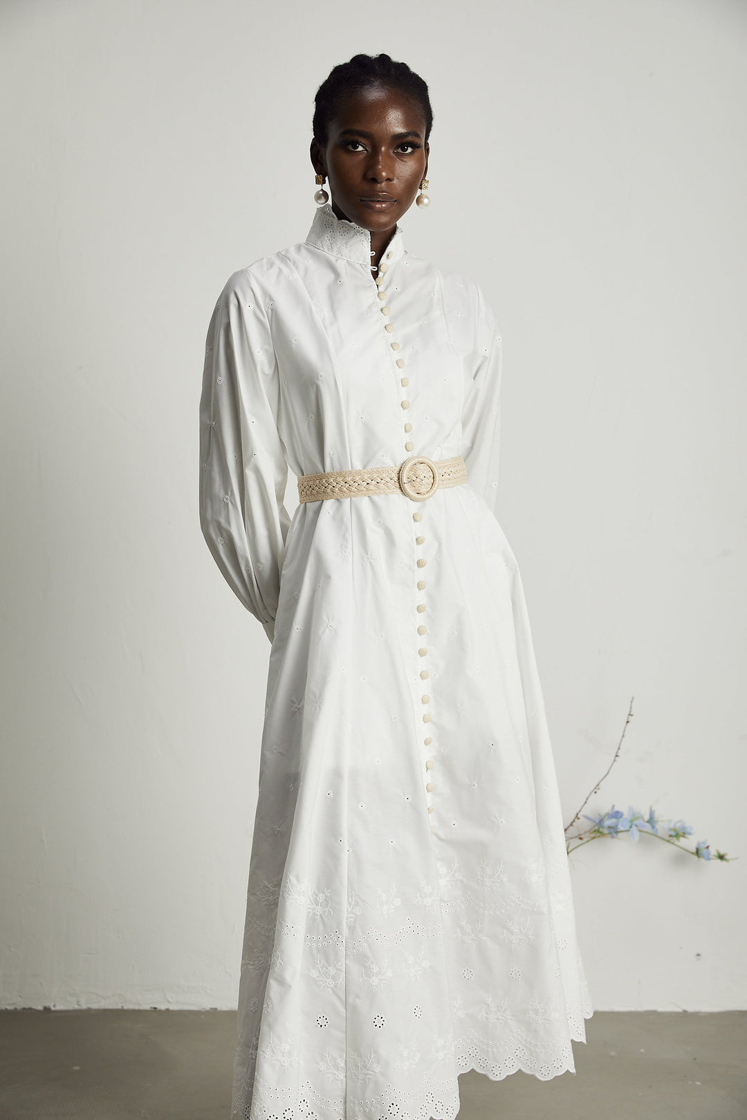 Apolline midi elbise